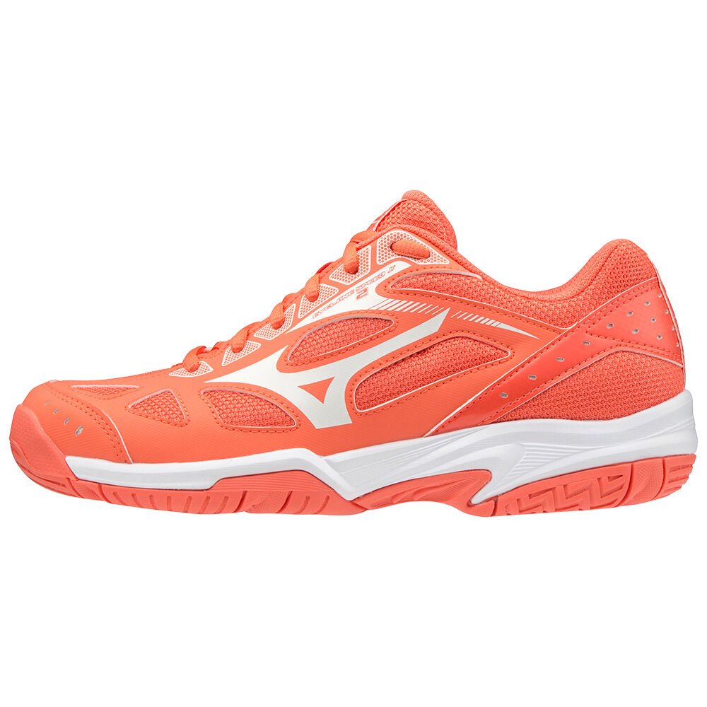 Tenis Para Voleibol Mizuno Cyclone Speed 2 Para Mujer Coral/Blancos 7391845-NC